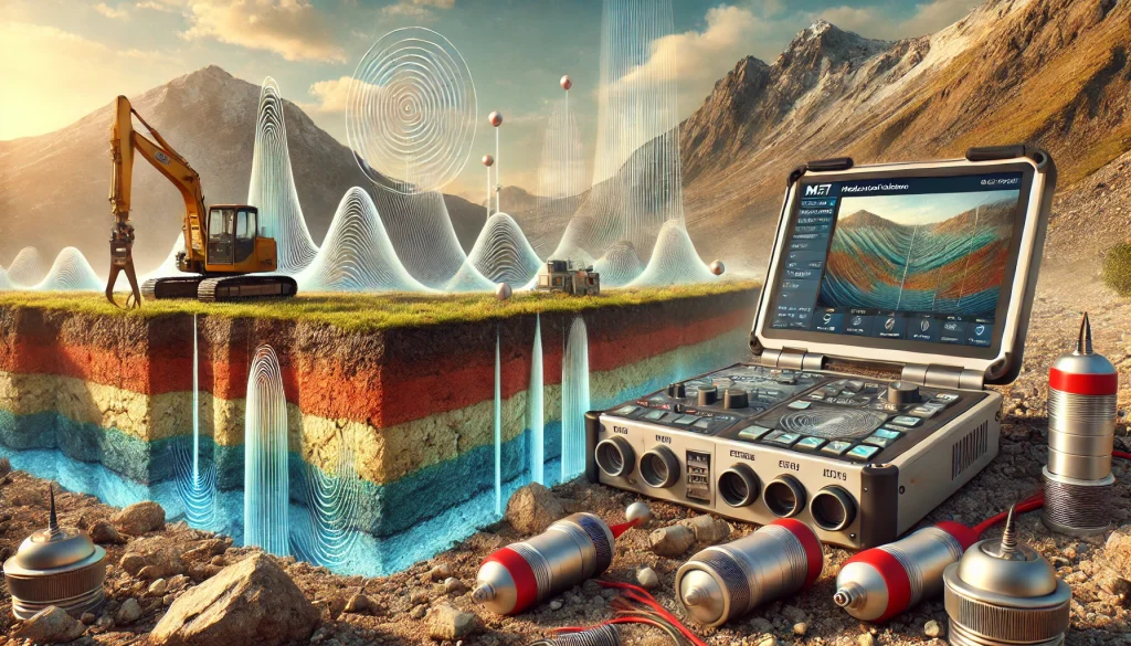 Magnetotellurische Geräte zur Identifikation von Grundwasser